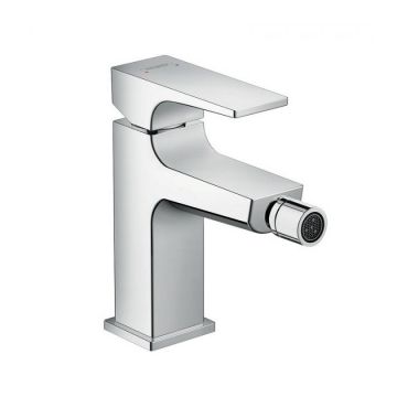 Baterie bideu Hansgrohe Metropol cu ventil push-open