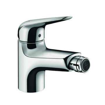 Baterie bideu Hansgrohe Novus 70 cu ventil Pop-Up crom