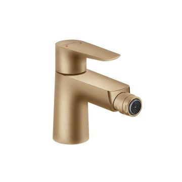 Baterie bideu Hansgrohe Talis E cu ventil Pop-Up bronz periat