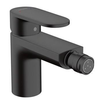 Baterie bideu Hansgrohe Vernis Blend monocomanda negru mat cu ventil Pop-Up