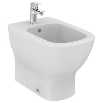 Bideu pe pardoseala alb mat Ideal Standard Tesi back-to-wall
