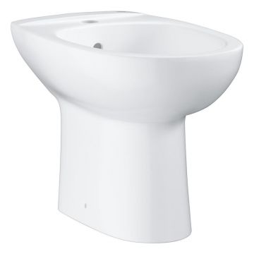 Bideu pe pardoseala Grohe Bau Ceramic alb lucios