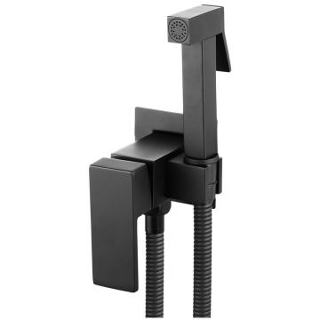 Set dus igiena intima negru mat Rea Fenix cu baterie incastrata