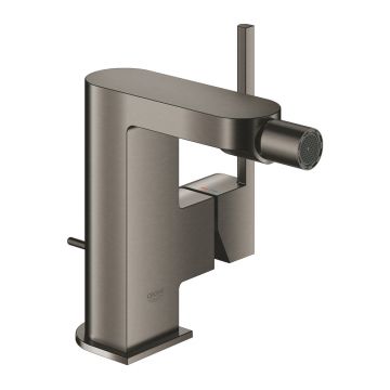 Baterie bideu Grohe Plus antracit periat Hard Graphite monocomanda cu ventil Pop-Up