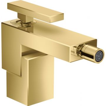 Baterie bideu Hansgrohe Axor Edge ventil push-open gold optic lustruit