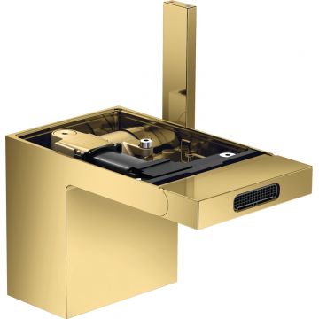 Baterie bideu Hansgrohe Axor MyEdition ventil push-open fara placa superioara gold optic lustruit