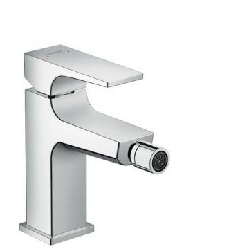 Baterie bideu Hansgrohe Metropol cu ventil Click-Clack, crom - 32520000