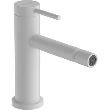 Baterie bideu Hansgrohe Tecturis S ventil pop-up inclus alb mat