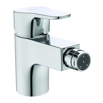 Baterie bideu Ideal Standard Cerabase crom cu ventil Pop-Up metalic