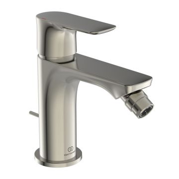 Baterie bideu Ideal Standard Connect Air argintiu Silver Storm cu ventil