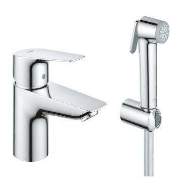 Baterie lavoar cu functie de bideu Grohe BauEdge model 2022,furtunuri flexibile, crom-23757001