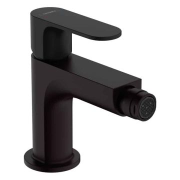 Baterie pentru bideu cu ventil pop-up Hansgrohe Rebris S Negru Mat