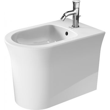 Bideu Duravit White Tulip back -to-wall 37x58cm ventil ceramic alb