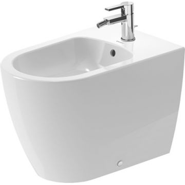 Bideu pe pardoseala Duravit ME by Starck back-to-wall 37x60cm alb la reducere