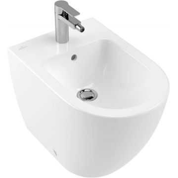 Bideu pe pardoseala Villeroy & Boch Subway 2.0 CeramicPlus alb Alpin ieftin