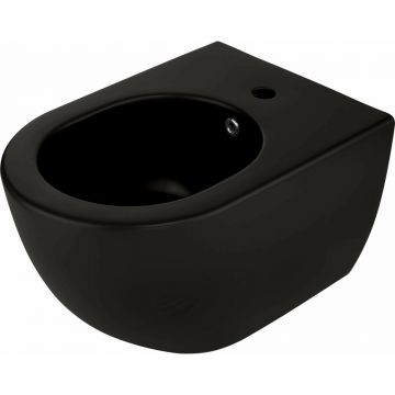 Bideu suspendat Deante Peonia negru 36x51cm