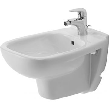 Bideu suspendat Duravit D-Code alb la reducere