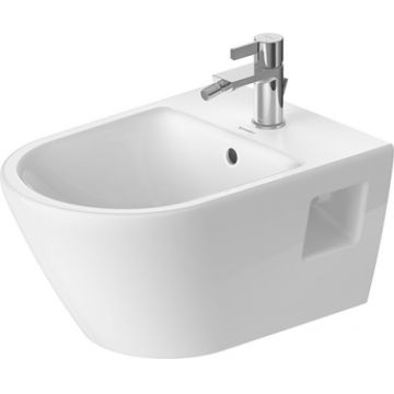 Bideu suspendat Duravit D-Neo 37x54cm alb