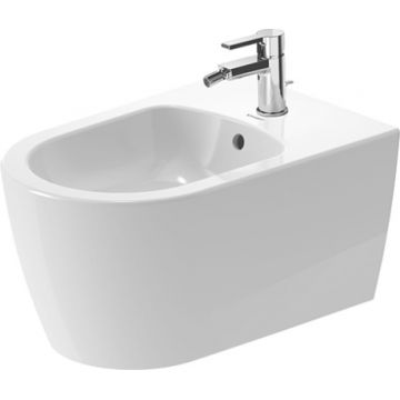 Bideu suspendat Duravit ME by Starck 37x57cm WonderGliss alb alpin