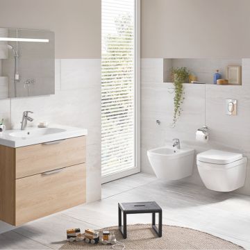 Bideu suspendat Grohe Euro Ceramic alb lucios PureGuard