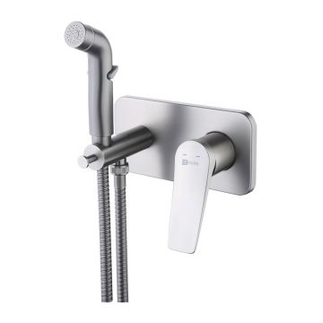 Set dus igiena intima Lemark Bronx baterie incastrata grafit mat