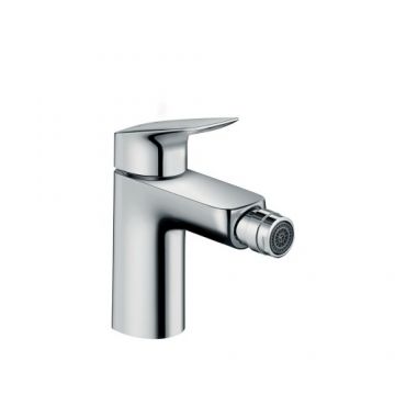 Baterie bideu Hansgrohe Logis 100 cu ventil pop-up, crom - Culoare Crom