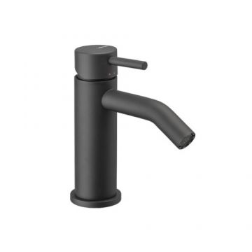 Baterie bideu Vema Maira cu ventil, negru - Culoare Negru