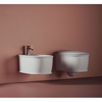 Bideu Artceram Atelier suspendat, alb lucios - Culoare Alb pal