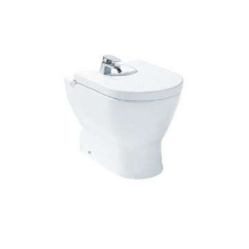 Bideu Gala Emma Rounded Back-to-Wall stativ - Culoare Alb pal