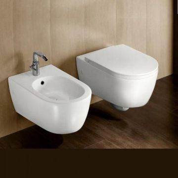 Bideu Hatria Fusion suspendat - Culoare Alb pal