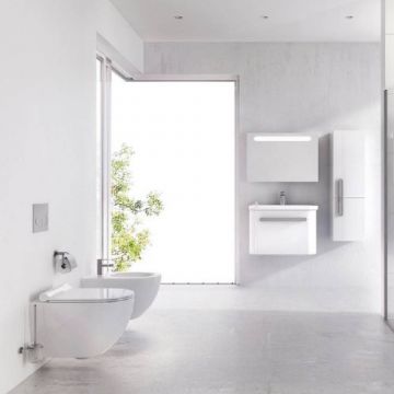 Bideu Ravak Uni Chrome, suspendat, alb - Culoare Alb pal