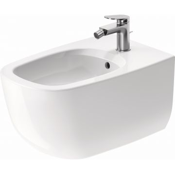 Bideu suspendat Duravit Aurena 57x36.5cm HygieneGlaze Plus alb