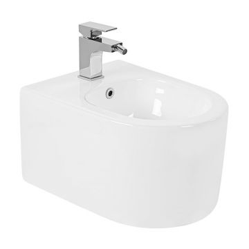 Bideu suspendat, Fluminia, Roco, compact, alb ieftin