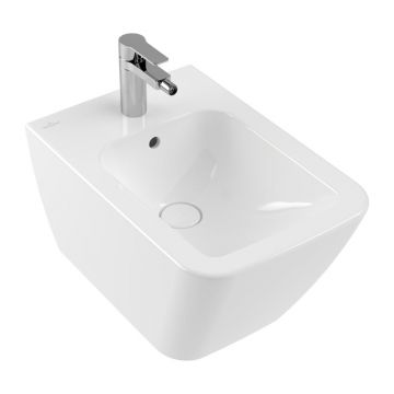Bideu suspendat, Villeroy & Boch, Finion, 37,5 x 56 cm, alb alpin