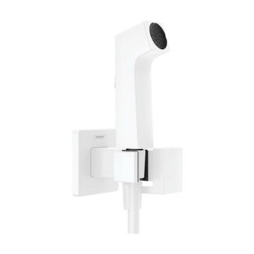 Set de dus igiena intima alb mat Hansgrohe S EcoSmart Bidette