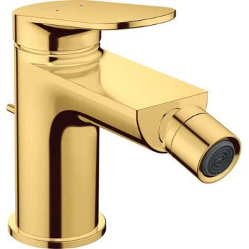 Baterie bideu Duravit Wave ventil pop-up auriu lucios