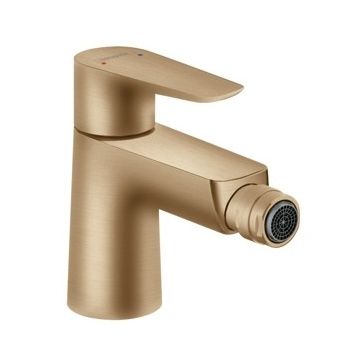 Baterie bideu Hansgrohe Talis E cu ventil pop-up  bronz periat