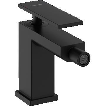 Baterie bideu Hansgrohe Tecturis E  ventil pop-up  negru mat