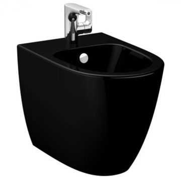 Bideu pe pardoseala lipit de perete 54cm, negru   5986B070-0288