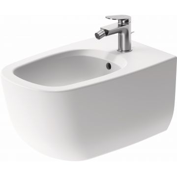 Bideu suspendat Duravit Aurena 57x36.5cm HygieneGlaze Plus alb mat