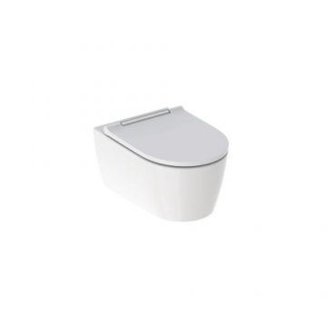 Set vas Wc Geberit One Rimless suspendat cu capac soft-close - Montaj suspendat