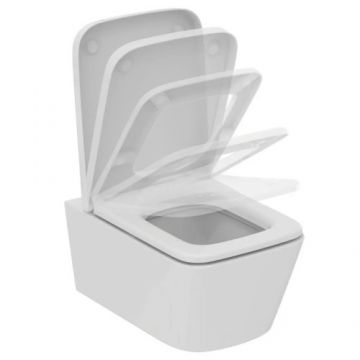 Set vas Wc Ideal Standard Blend Cube cu capac soft-close - Montaj suspendat