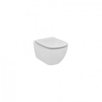 Set vas Wc Ideal Standard Tesi Rimless si capac - Montaj suspendat