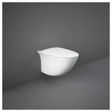 Set vas Wc Rak Sensation Rimeless suspendat cu fixare ascunsa si capac soft-close - Montaj suspendat