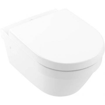 Set vas wc suspendat Villeroy & Boch , cu capacArchitectura soft close, alb - Culoare Alb pal
