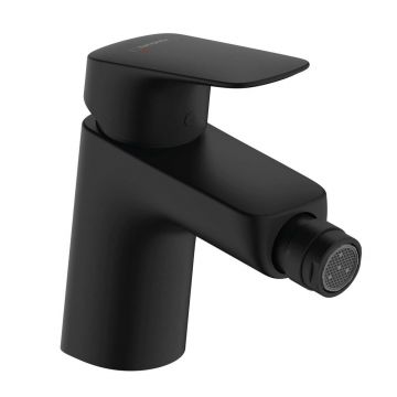 Baterie bideu monocomanda negru mat Hansgrohe Logis 70
