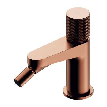 Baterie bideu monocomanda Omnires Contour alama sanitara finisaj cupru periat