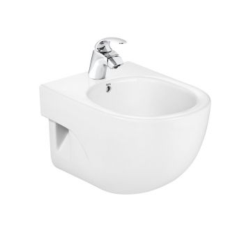Bideu suspendat Roca Meridian Compact alb
