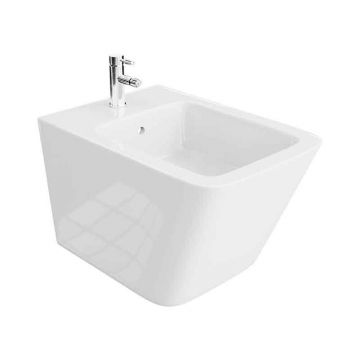 Bideu suspendat Spectrum, Lima, cu fixare ascunsă, 34 x 48.5 cm, alb