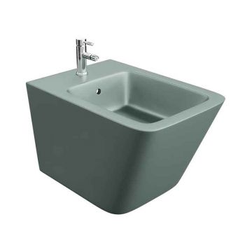 Bideu suspendat Spectrum, Lima, cu fixare ascunsă, 34 x 48.5 cm, gri mat